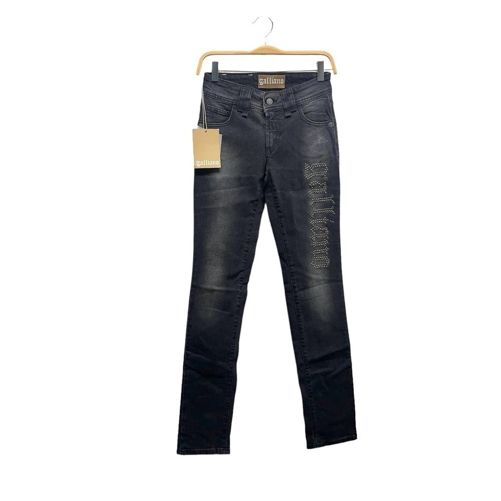 Galliano Black Skinny Jeans Women’s Size 25 Made In Italy